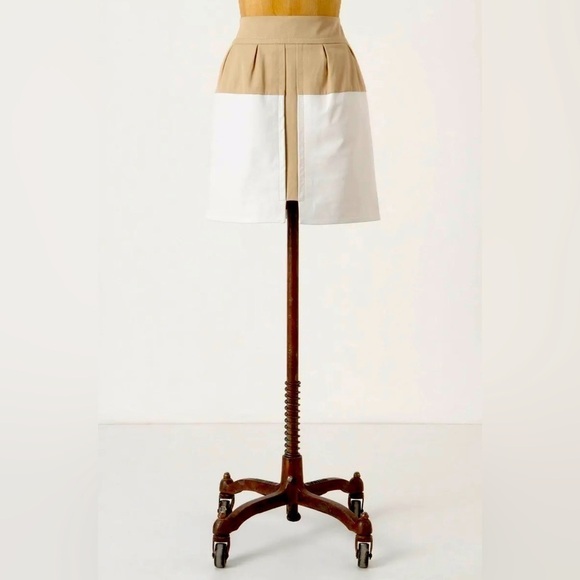 Leifsdottier Anthropologie Left Bank leather tulip skirt Sz 0 - Picture 1 of 10